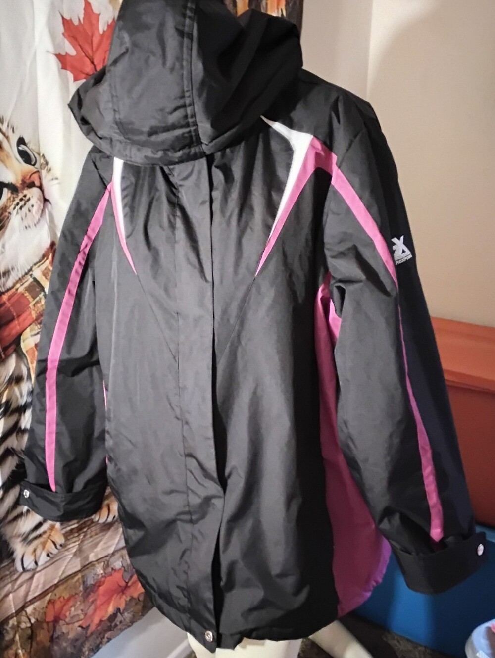 Zeroxposur Black Purple Hooded warm heavy coat Jacket women’s size XXL 2XL 2X